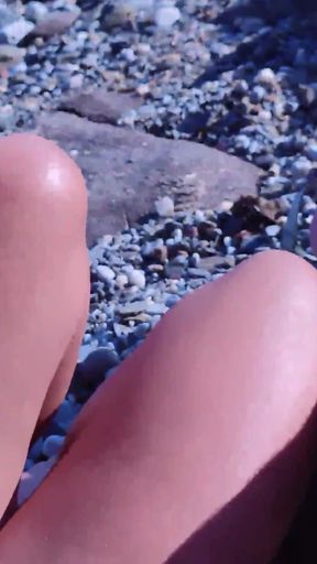 Iconic moment from &quot;Best friend jerked of a guy on public beach HUGE cum&quot;