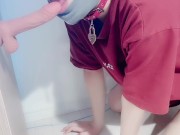 Sissy Gives Blowjobs and Swallows 3 Cum Loads♡【femboy crossdresser 女装 男の娘】