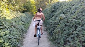 onlymaya - i give a blowjob to a cyclist i met in the woods