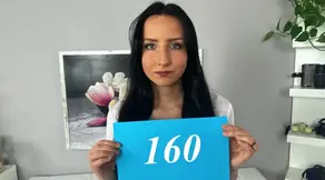 Amazing brunette fucked in photo shoot