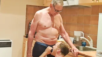 Jay Taylor lets his stepdad suck his big hard cock