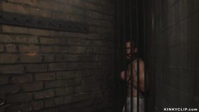 ”Blonde dominatrix sucks prick to her sub”