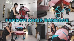 Femdom Chair Bondage- Stella Liberty puts Deanne in Rope and whips and shocks her with electric play- 4k mp4