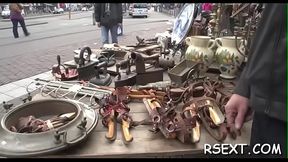 Hot chap takes a trip and visites the amsterdam prostitutes