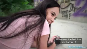 Public Sex, 19 year old Innocent girl fucked in the rain