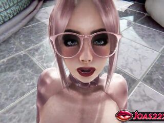 Carola Manga Angel in Pink Anime - POV Biggest Bazookas Teasing, Carpet munch With Vagina, Double Penetration with Toys Leading to Soaked Climax And Groaning In Sweetheart Elect two