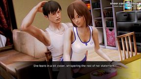 Waifu Academy | Naughty Asian Teen Step Sister Sits On Step Brother'_s Cock While Step Mom Is Making Dinner | My sexiest gameplay moments | Part #32