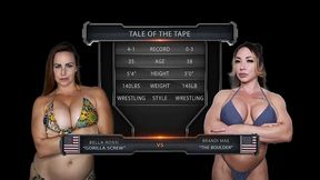 bella rossi vs brandi mae female wrestling