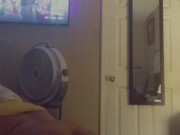 Horny Babe Shaking Fat Ass