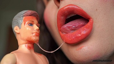 Gentle Giantess Nude dirty kiss and BJ
