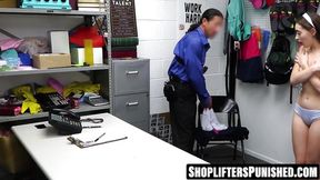 Sera Ryder's legs open for security officer's thick shaft