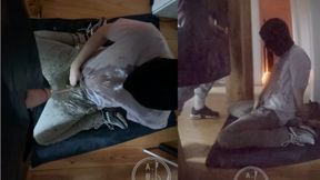 Amateur Boy Ordered to Get on His Knees, Blindfolded, and Pissed on Through a Gloryhole... Homemade Video
