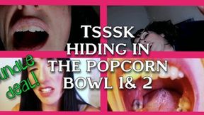 Tsssk Hiding in the Popcorn Bowl BUNDLE deal versions 1 AND