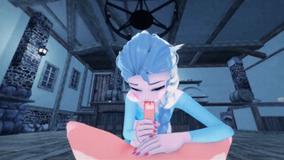 Princess Elsa gets fucked and lets you cum in her pussy,