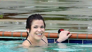 Public Pool Butt Plug Swimming
