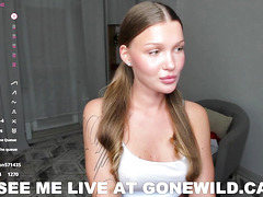 Sexy Tattooed Girl Dances in Lingerie on Webcam