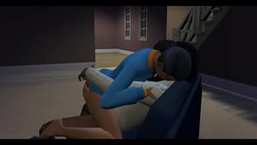 Nadia's Forbidden Plant Desire Fulfills Her Naughty Fantasies in Anime Sex Scene