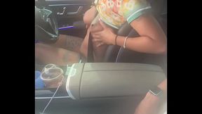 Touching his cock&#x1F346; in the vehicle