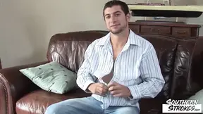 Strokes Hung Jock Kirk Masturbates After Interview