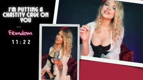 I'm putting a chastity cage on you. Loctober, chastity Marlene Moore
