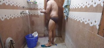 Hot and Sexy Man and Bathing Video