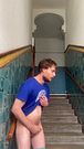 Wanking in my staircase