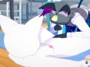 Anima Crossing Digimon - Raymon blowjob to Gatomon