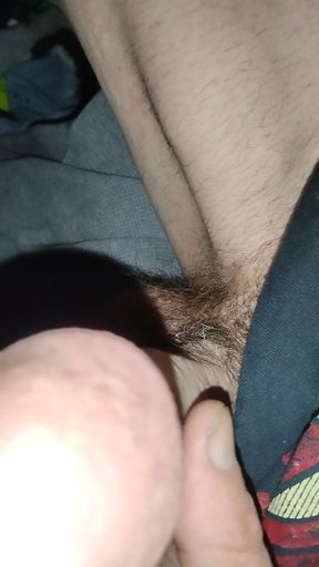 playing with a mamoth cock