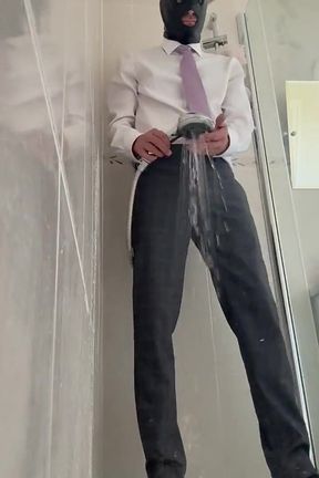 Prostate_play - Trans Doll Threesome with Clothed Shower
