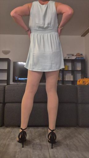 Sissy in her cute light dress