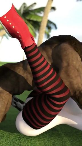 Mavis Dracula Fucked Hard by Monster on A Gulf Course