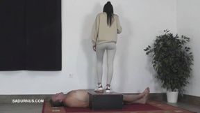 Mistress Natasa is just tapping his phone A wmv
