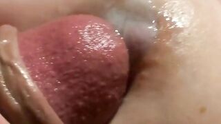 Cumshot on Her Nipples