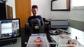 Czech Supermodels 10: Natalie: Brunette with a Cock-worshipping Mouth