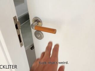 The ballsy cutie came into my room and got drilled.