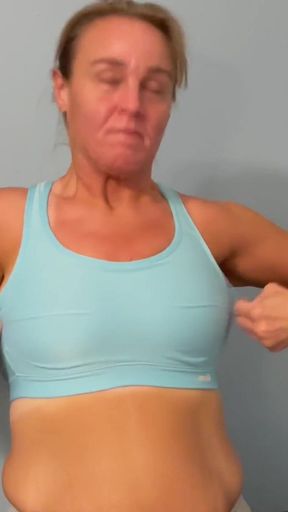 Ann Marie trying on 5 different bras