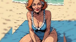 Revealing Swimsuits with Mature Cleavage (naughty Ai)