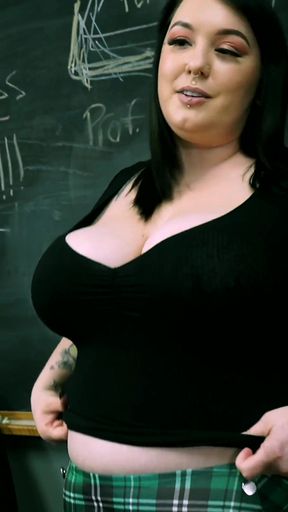 BBW Alexxxis Does the Unthinkable on After Class Extra Credit