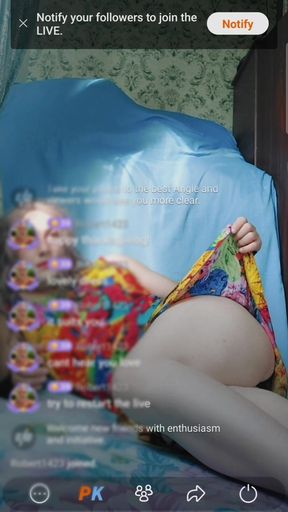 Hot Booty Femboy on Live Cam Show Flowerfull Dress