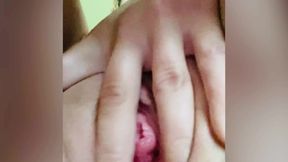 Tight wet pussy close ups cum play with me