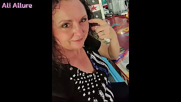 Ali Allure LOVES anal creampies while trying a new toy...I found a willing stranger to help after he took me for a motorcycle ride.