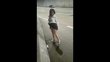 Melissa Alecxander aprontando na rua