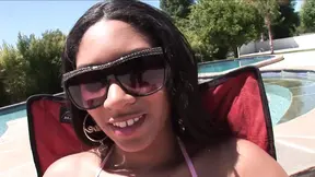 Black beauty deepthroats BBC and takes bukkake gangbang