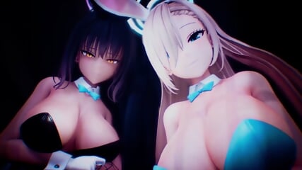 karen and asuna mmd