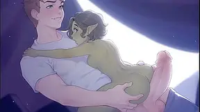 Tiny Princess Pleasured by Giant Cock in Another World Harem Fantasy