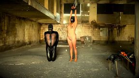 Ebony Dominatrix Mistress April punishes and pleasures amateur slave
