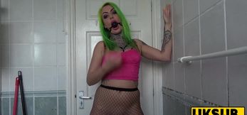 Phoenix Madina: Gagged, Green-Haired, and Anal Punished