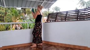 Amateur Blonde Mature Wife Enjoys Sex After Walking