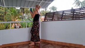 Amateur Blonde Mature Wife Enjoys Sex After Walking