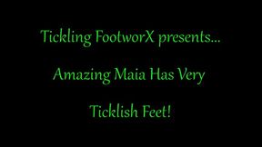 Amazing Maia Has Very Ticklish Feet